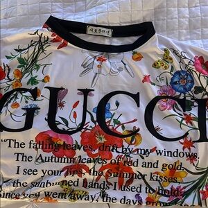 Gucci Floral Print Short Sleeve Tee - Multicolor